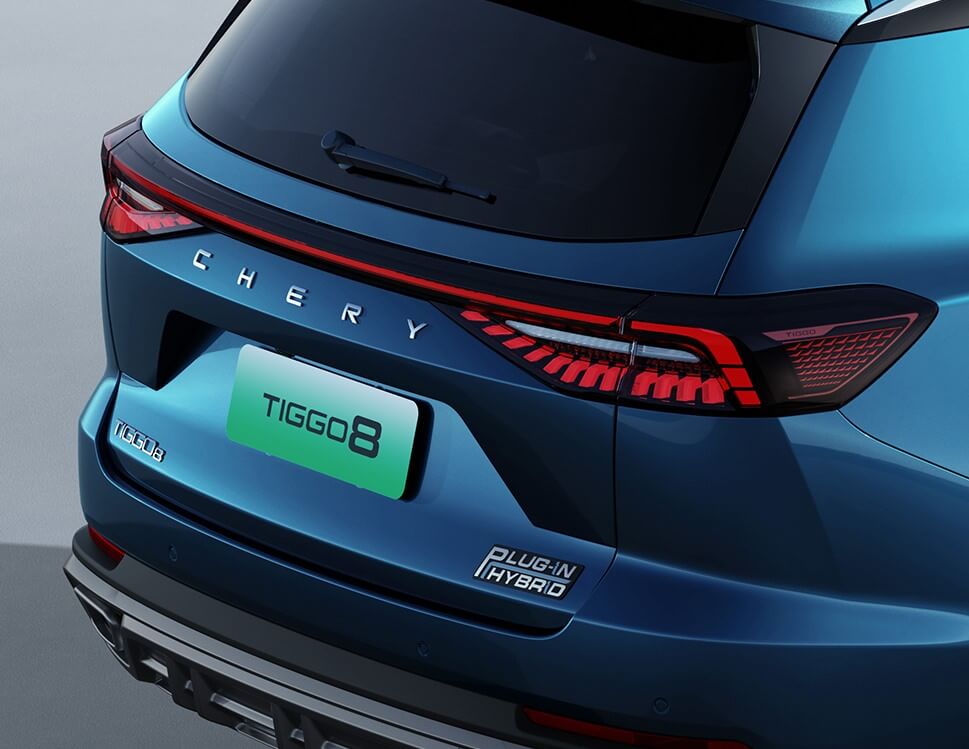 CHERY Tiggo 8 - Exteriér - Štýlové zadné svietidlá